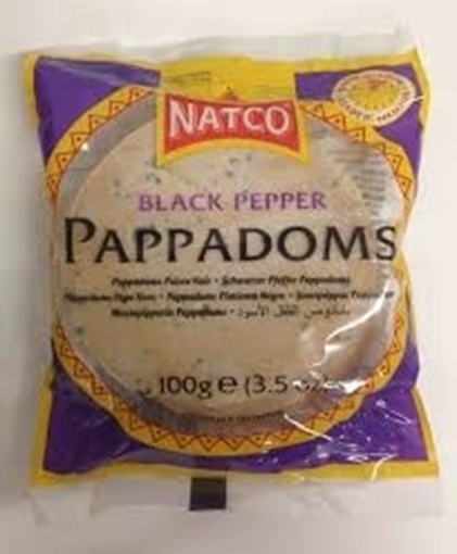 Papadoms Black Pepper 3"
